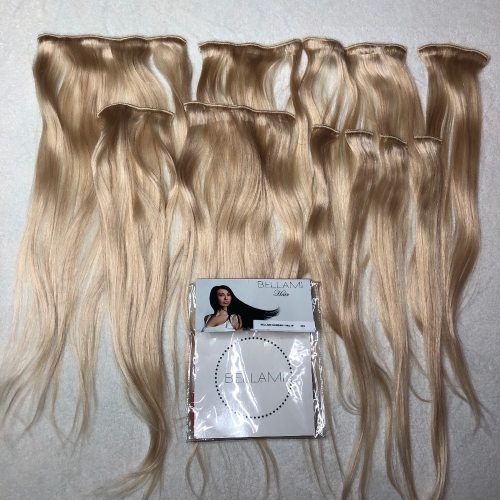 Blonde Clip in Hair Extentions